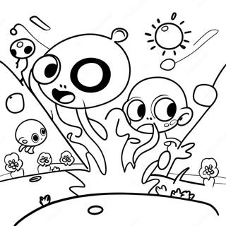 Pagina De Colorat Cu Batalia Colorata Din Splatoon 43905 9606