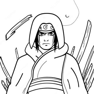 Pagina De Colorat Cu Itachi Uchiha In Batalie 44171-9655