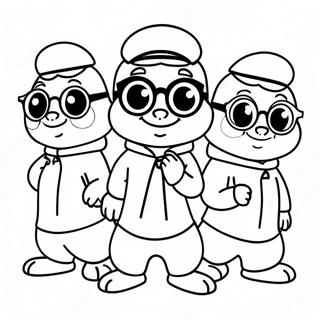 Pagini De Colorat Cu Alvin Si Veveritele In Costume 44535 9750