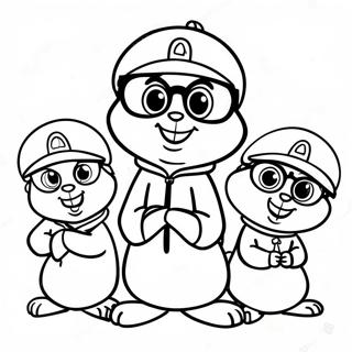 Pagini De Colorat Cu Alvin Si Veveritele In Costume 44535 9751