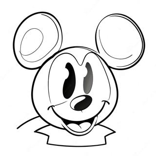 Mickey Mouse Fericit Pagina De Colorat 4465-1068