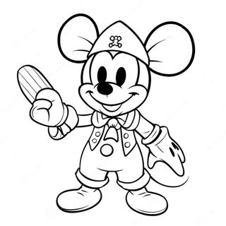 Mickey Mouse Desene De Colorat