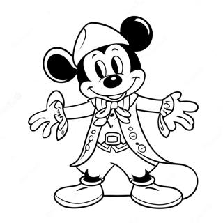 Mickey Mouse In Costum De Pirat Pagina De Colorat 4466-34