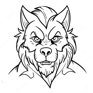 Varcolac Realist Cu Ochi Stralucitori Pagina De Colorat 44975-9842