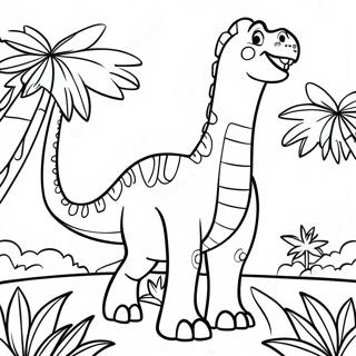 Brachiosaurus Mancand Frunze Pagina De Colorat 45579-9975