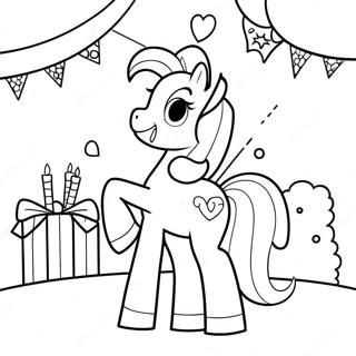 Pinkie Pie Organizand O Petrecere Pagina De Colorat 4559-2345