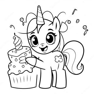 Pinkie Pie Organizand O Petrecere Pagina De Colorat 4559-2347
