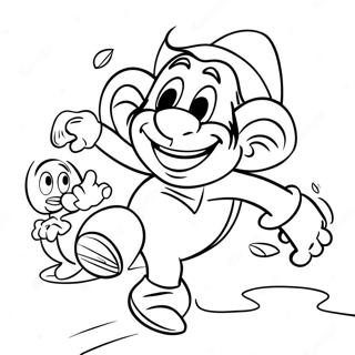 Gargamel Urmarind Smurfi Pagina De Colorat 46125-10111