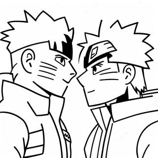 Pagina De Colorat Kakashi Si Naruto 46325-10148