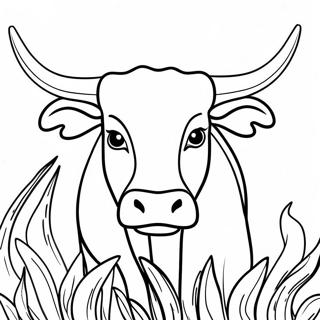 Pagina De Colorat Vite Din Texas Longhorn 46422 10163