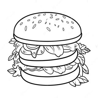 Burger Desene De Colorat