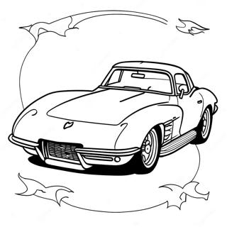 Pagina De Colorat Corvette Albastra 46899 10269