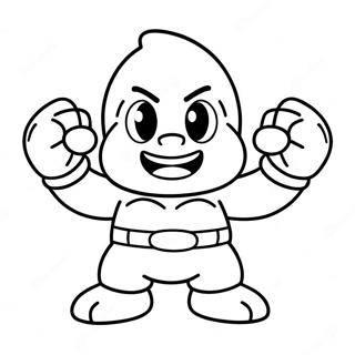 Pagina De Colorat Goomba Furios Cu Pumnul Strans 47003-10279