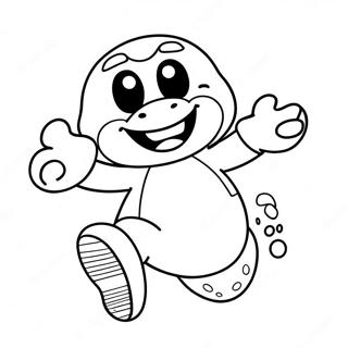 Pagina De Colorat Goomba Fericit Sarind 47004-10282