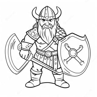 Viking Desene De Colorat