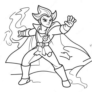 Pagina De Colorat Cu Storm Invocand Fulgere 47731-10437