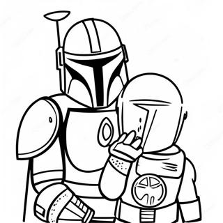 Mandalorian Desene De Colorat