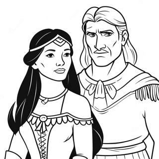 Pocahontas Si John Smith Pagini De Colorat 48266 10560