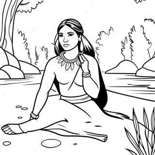 Pocahontas Pagini de colorat