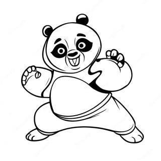 Kung Fu Panda Desene De Colorat