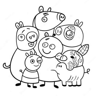 Pagina De Colorat Cu Familia Peppa Pig 4922 2195