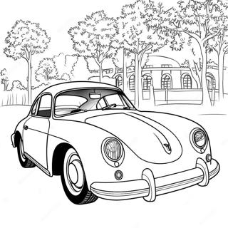 Porsche 356 Clasic Pagina De Colorat 49521-10843