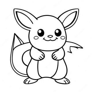 Raichu Desene De Colorat