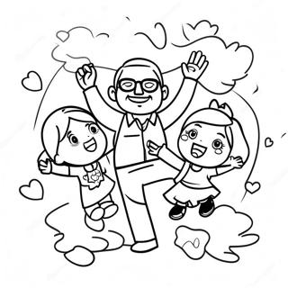 Ziua Tatălui Pagini de colorat