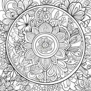 Mandala De Craciun Vesela Pagina De Colorat 50356-11019