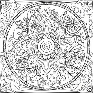 Mandala De Craciun Vesela Pagina De Colorat 50356-11020