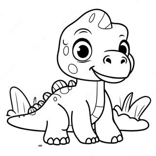Dinozaur Bebelus Dragut Desen De Colorat 50914-11133