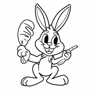 Bugs Bunny Cu Morcov Pagina De Colorat 51447-11250