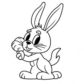 Bugs Bunny Cu Morcov Pagina De Colorat 51447-11252