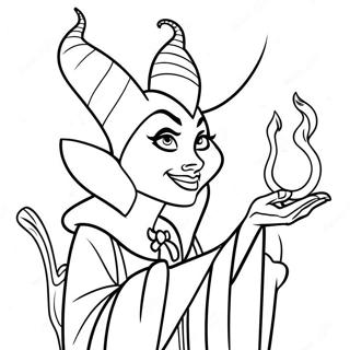 Malefica Aruncand Vraji Pagina De Colorat 52001-11379