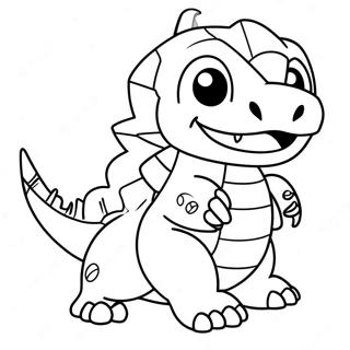 Pagina De Colorat Agumon Digimon 52578-11490