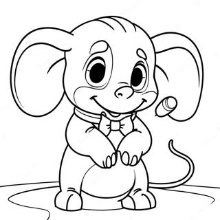 Dumbo Cu Soricelul Timothee Pagina De Colorat 52850-11554