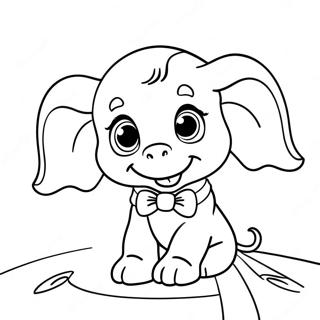 Dumbo Dragut In Circ Pagina De Colorat 52851 11559