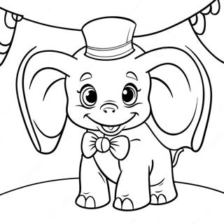 Dumbo Dragut In Circ Pagina De Colorat 52851 11560