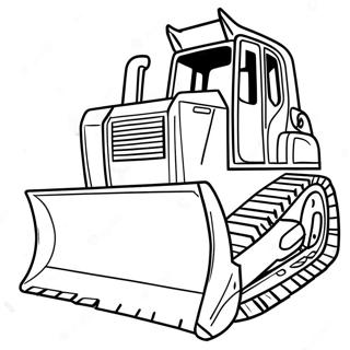 Pagini De Colorat Cu Buldozer Realist 53035 11603