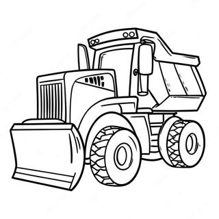 Pagini De Colorat Cu Buldozer Si Camion Cu Bena 53036 11607