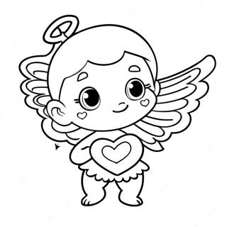 Ca Cupid Cu Sageti In Forma De Inima Pagina De Colorat 53925 11803