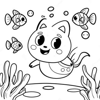 Pinkfong Scena Subacvatica Colorata Pagina De Colorat 55074 12058