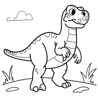 Pagina De Colorat Cu Allosaurus Dragut 55159 12073