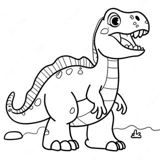 Pagina De Colorat Cu Allosaurus Dragut 55159 12075