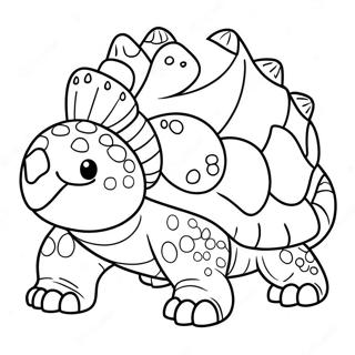 Ankylosaurus Desene De Colorat