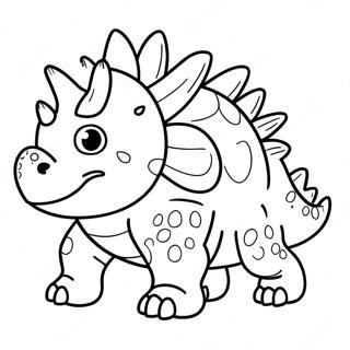 Pagina De Colorat Cu Ankylosaurus Dragut 55253-12091