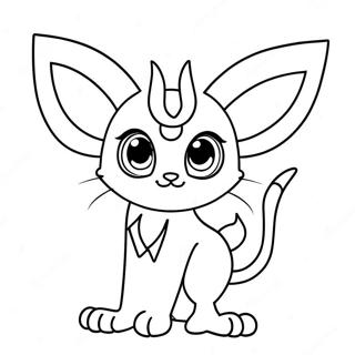 Espeon Desene De Colorat