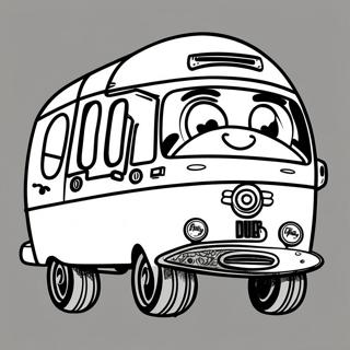 Pagina De Colorat Cu Tayo Si Prietenii In Aventura 56096 12279