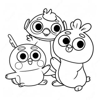 Pagini De Colorat Cu Pororo Si Prietenii 56376 12334