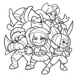 Desen De Colorat Cu O Batalie Epica Din League Of Legends 57208 12526